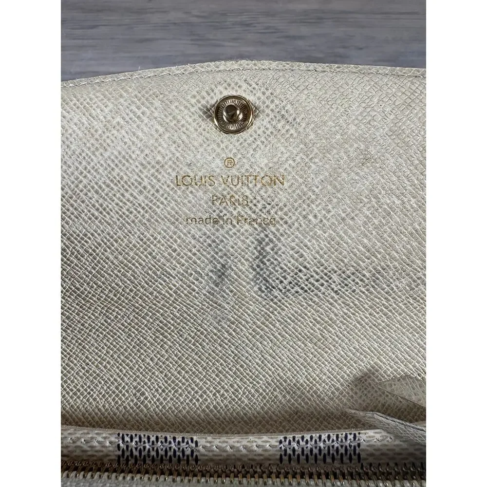 Louis Vuitton Damier‎ Azur Textured Wallet- France- Great Used Condition - Picture 5 of 7